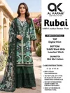Ruba By Al karam Rayon Cotton Printed Pakistani Dress Material
